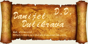 Danijel Dulikrava vizit kartica
